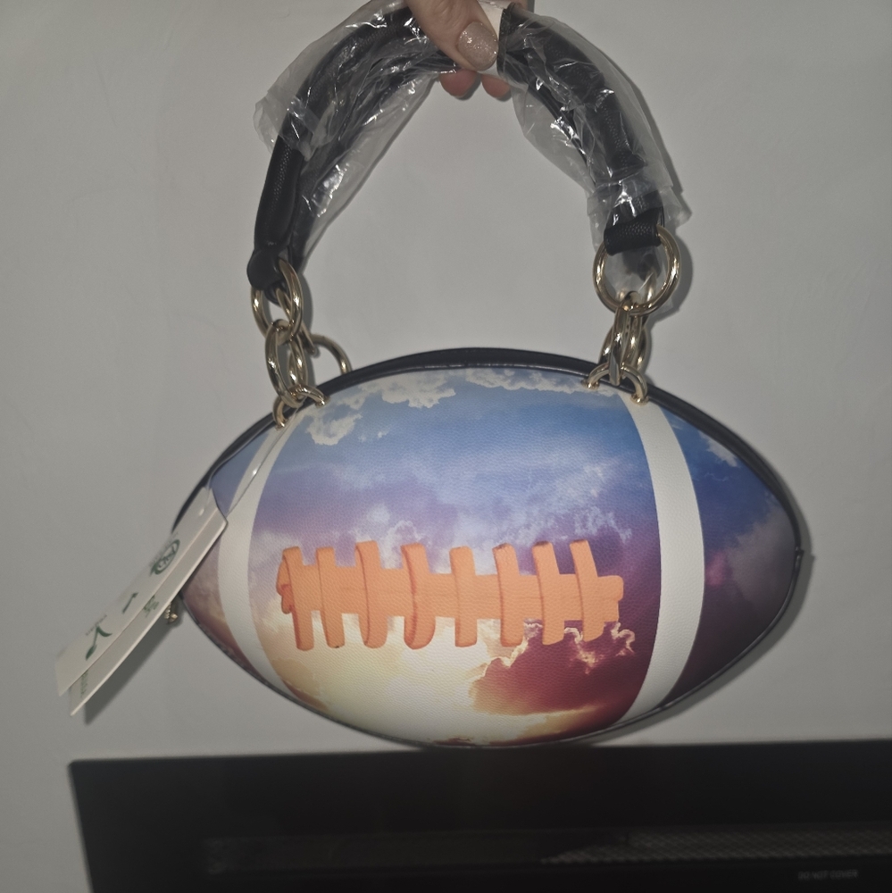 Caleesa Sunset Football Handbag